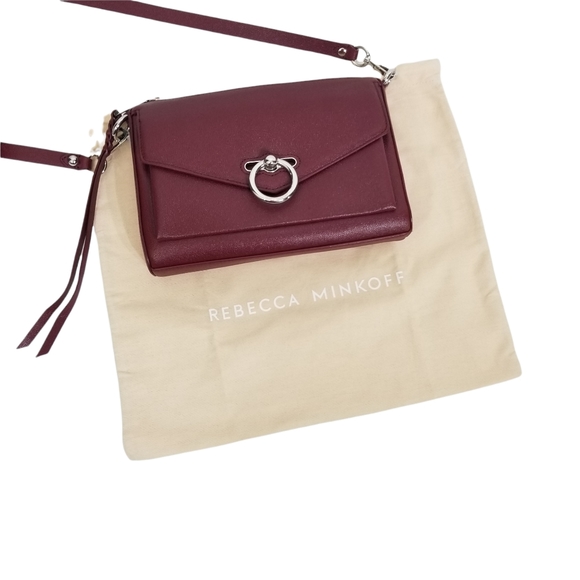 Rebecca Minkoff Jean Mac Crossbody Bag in Pinot Noir Burgundy - Picture 16 of 16